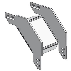 Vervalstuk vlak 100x60mm D=1mm thermisch verzinkt
