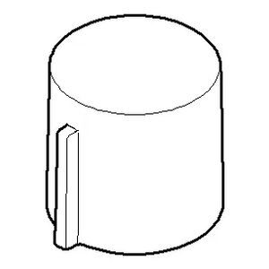 Greep neus 25x25mm chr gebors. 092098001-93