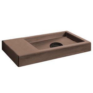 Wastafel 7 Beton Vision 40cm zonder kraangat zonder overloop (i.c.m. meubel)