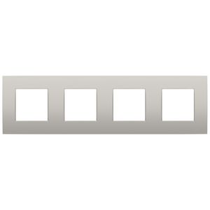 4-voudige afdekplaat 71mm centerafstand Niko Intense light grey