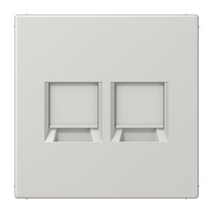 Afdekking LS990 li.grijs.v.mod.jack 2-voudig.