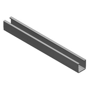 Trapezium profiel L480 met EPDM rubber alu