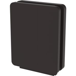 Blind inzetstuk zwart v. kabeld 3640 gerecycled kuns VVE=100