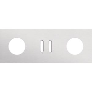 Afdekplaat 3-voud horiz. 71mm centerafst. 155-56719