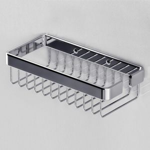 Fleshouder / douchemand chroom 190x90mm BASKET