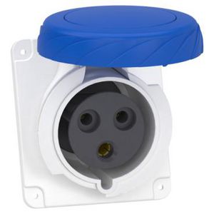 Inbouwcontactdoos Gehoekt 2P+A 32A 200-250V AC 6h PratiKa