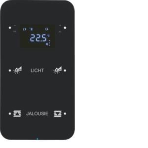 Tastsensor KNX-touch therm. geconfig. 2-v berker R.1 zwart