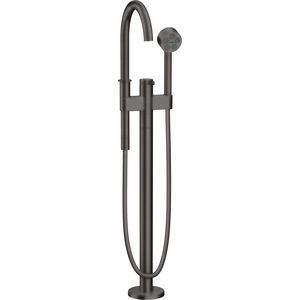 Afbouwdeel vrijstaande badmengkraan met handdouche Brushed Black Chrome AX One