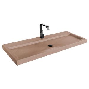 Wastafel 221 Beton Sand Dark 100,5cm 1x kom met kraangat (i.c.m. meubel)