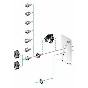 Slot met afdekplaatje zonder handgreep Dubbelbaard 5mm