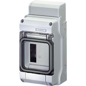 au. behuizing KV IP65 3 module Tule invoer Nul+PE klem