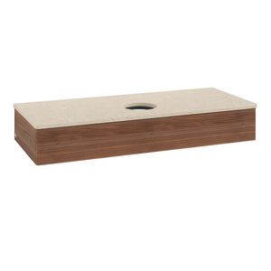 Wastafelonderkast Antao 1200x190x500mm Warm Walnut K10113HM