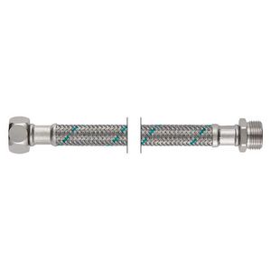 RVS aansluitslang 3/8x3/8 bn. x bt. L=120mm m. KIWA-keur