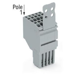 2-draads FE steker 1,5 mm² grijs 2020-202/132-000 VVE=100