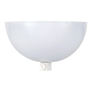 Plafondkap bowl metaal 100x50mm kunststof trekontl. Wit