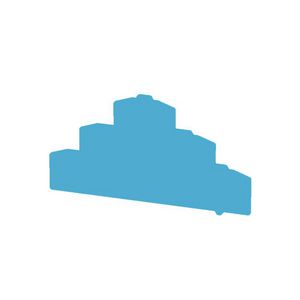 Afsluit- eindplaat bl. h:108.42mm b:1.5mm V VVE=20