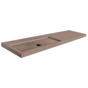 Wastafel 221 Beton Vision 120,5cm 1x kom links zonder kraangat (i.c.m. meubel)