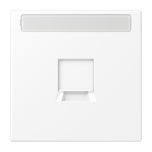 Afdekking LS900 wit mat v.mod.jack 1-voudig LS990