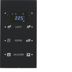 Tastsensor KNX-touch therm. geconfig. 3-v berker R.3 zwart
