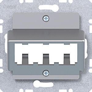Centraalplaat voor 3 MINI-COM-modules A.x/C.x/S.x/B.x/Q.x/K.