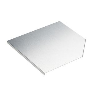 Hoekstukdeksel vlak 120mm KG281 parelwit RAL1013/70