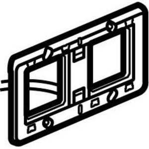 Inbouwraam LED horizontaal 2x2 modulen Mosaic