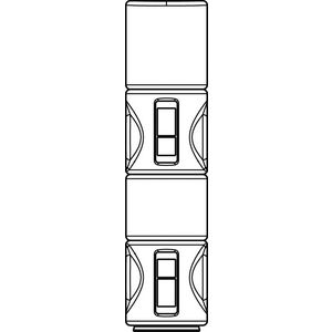 Therm.Isolatie Zeparo ZHU-ZUC(M) H=447mm