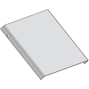 Stijgstukdeksel vlak 100mm thermisch verzinkt