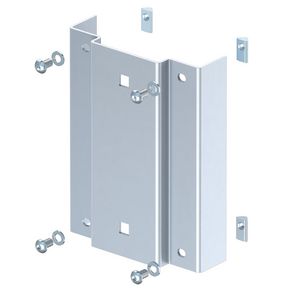 Adapterplaat profielmontage 166x216x56 staal witaluminium 90