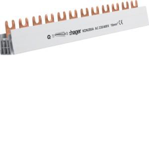 Aansluitrail vork 2P 16mm² 12 modulen