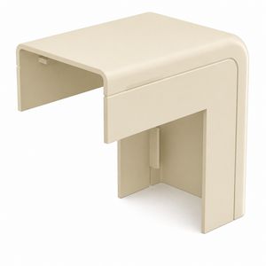 Zak a 2st. Buitenbocht met bodemstuk 25x13mm Systeem25 creme