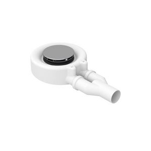 Floor douchebaksifon diameter 90mm chroom 0,85ltr./sec.