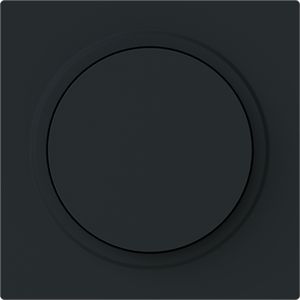 Centraalplaat + knop v draaidimmer art-matzwart (6540-45M-102)