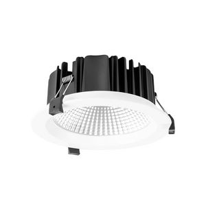 Downlight 30W wit diam.190x75mm 60gr. 3000K z. Voeding