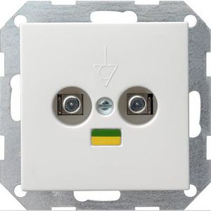 Potentiaalvereff.doos 2-voudig System 55 zuiver wit m