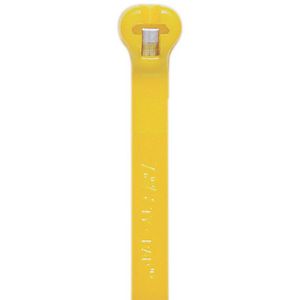 Kabelbinder TY-RAP RVS Lip 203x2,54mm UV Geel VVE=1000