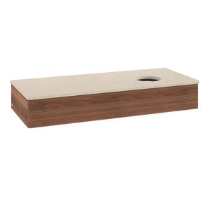 Wastafelonderkast Antao 1200x190x500mm Warm Walnut K12113HM