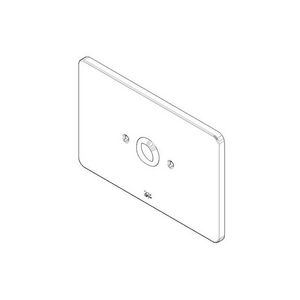 Afdekplaat z.omst. 190x120x9mm chr