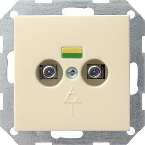 Potentiaalvereff.doos 2-voudig System 55 creme wit