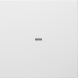 Drukknopmodule afdekking 1-v voor berker S/B polarwit mat