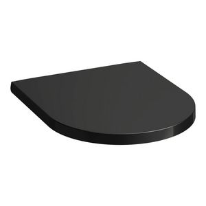 Closetzitting met deksel met dempingsmechanisme glossy black