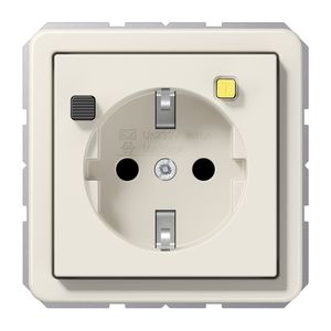 Wandcontactdoos CD met ALS 30mA wit Saf+