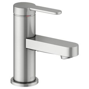 1-hendel wastafelmengkraan 60 afvoergarn/IXMO Flat/ rond rvs finish