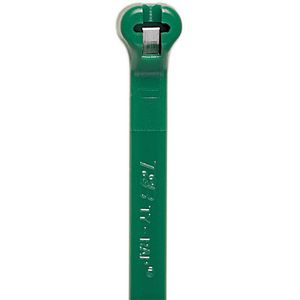 TY-RAP Kabelbinder RVS Lip 186mmX4,8mm UV Groen VVE=1000