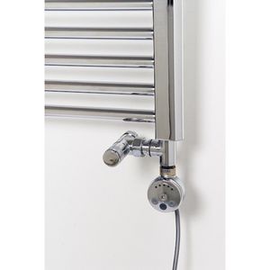Elektr. radiatorregeling E-Comfort MEG1.0 chroom +elem. 300W