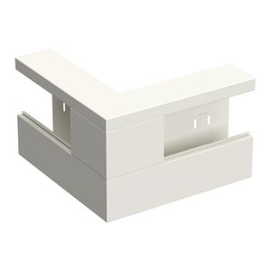 Buitenhoekstuk wandgoot YH170AX65+D staal WGX wit RAL9010/60