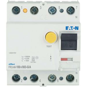 Aardlekschakelaar digi RCCB FRCMM 100A 4-polig 30mA 10kA G/A