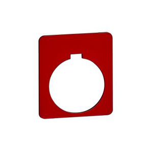 Tekstschild 30mm unit MarkeringSTOP" Rood Harmony 9001K