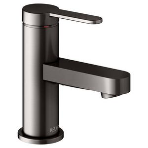 1-hendel wastafelmengkraan 60/afvoergarn/IXMO Flat/rond titaanzw