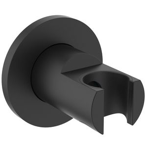 Vaste handdouchehouder rond silk black Idealrain